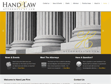 Tablet Screenshot of handlawnola.com